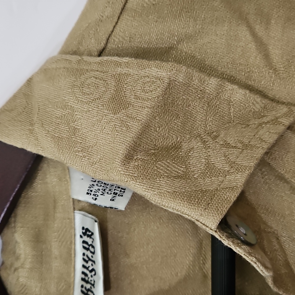 Chicos Design Camel Damask Pattern Linen/Cottin B… - image 7